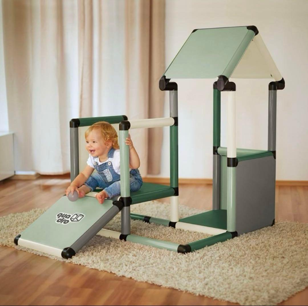 【パーツ完備】 ボーネルンド クアドロ ホーム ジム グリーン ベビージム クアドロ ホーム グリーン: バリエーション表示 ボーネルンド