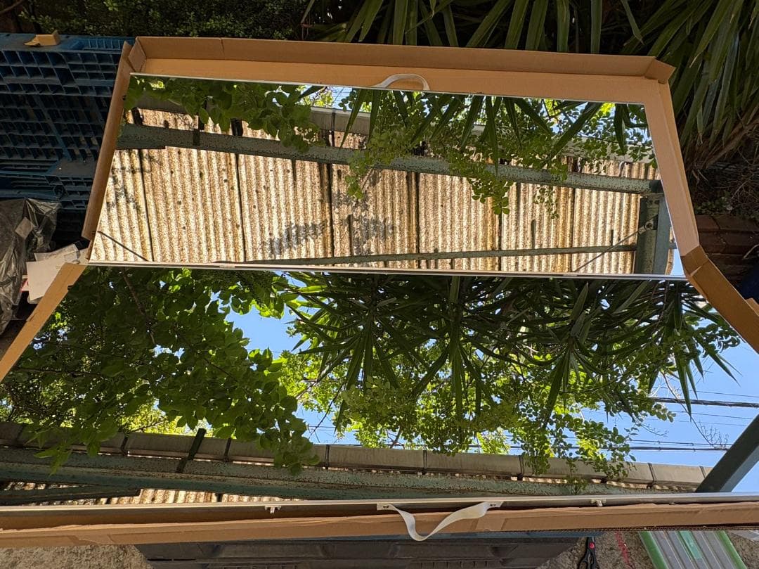 美品】折り畳み 割れない鏡 ダンスミラー 60cmx2枚 銀 2番 - メルカリ