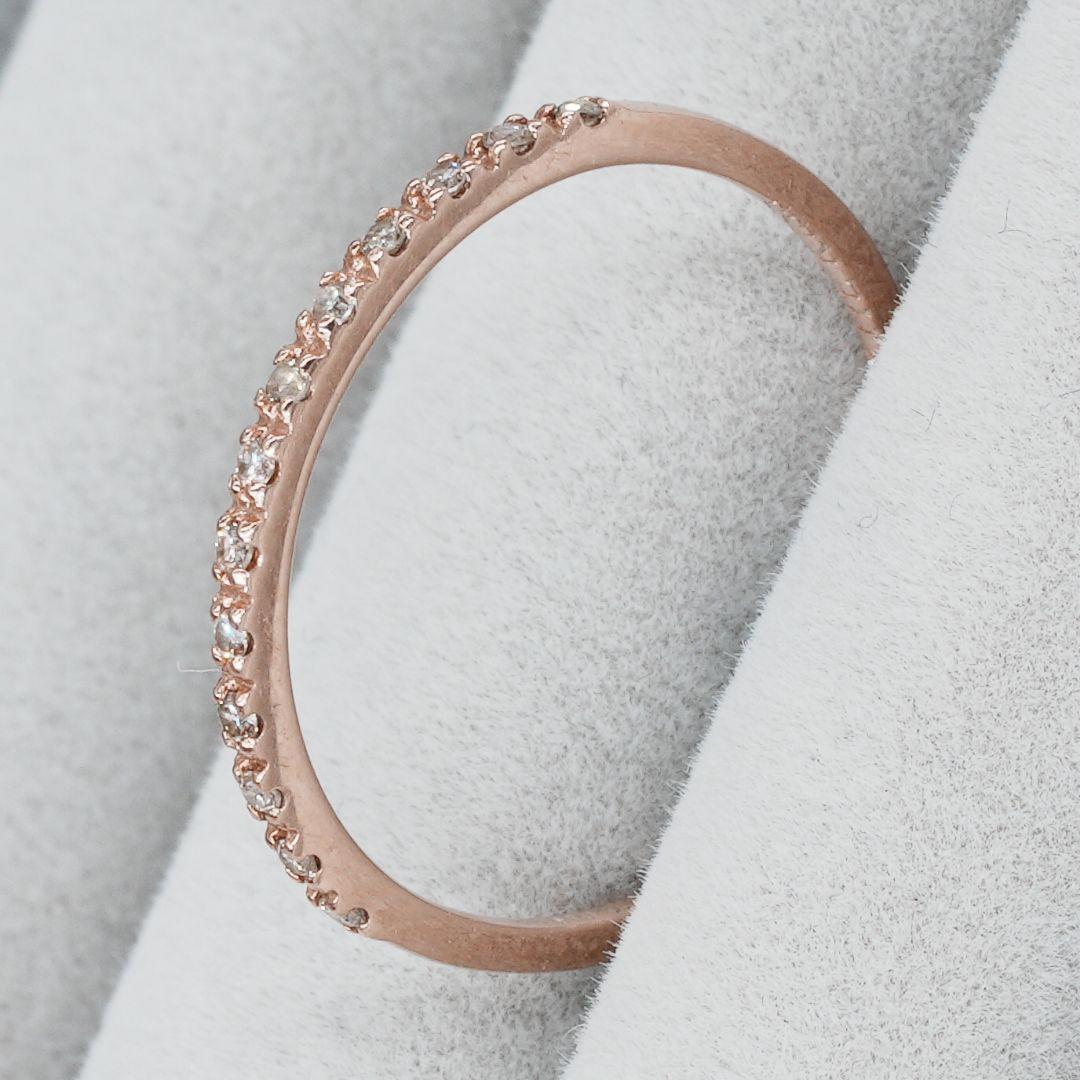 K10 ダイヤモンドリング 0.06ct 9号 ハーフエタニティ