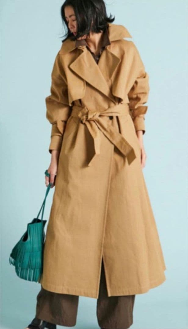 プルミエアロンディスモン ドライコットンギャバジントレンチコート