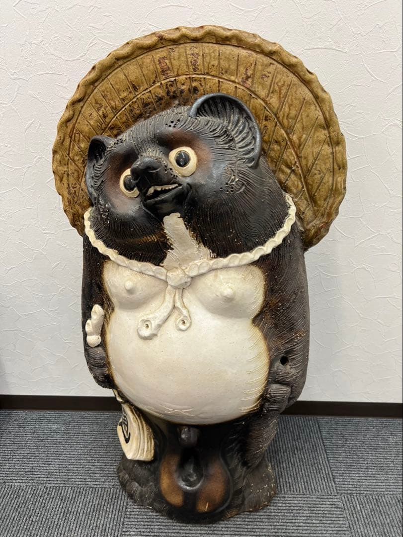 信楽焼 たぬき置物 特大サイズ 陶器製 縁起物 滋賀 工芸品 インテリア 信楽焼 たぬき置物 特大サイズ 陶器製 縁起物 滋賀 工芸品 インテリア