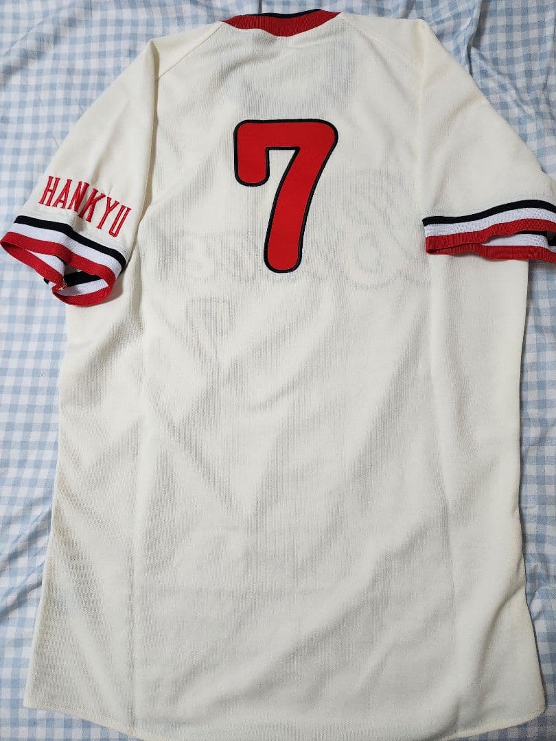 福本豊7☆阪急ブレーブス・復刻ユニフォーム・Oサイズ☆オリックス