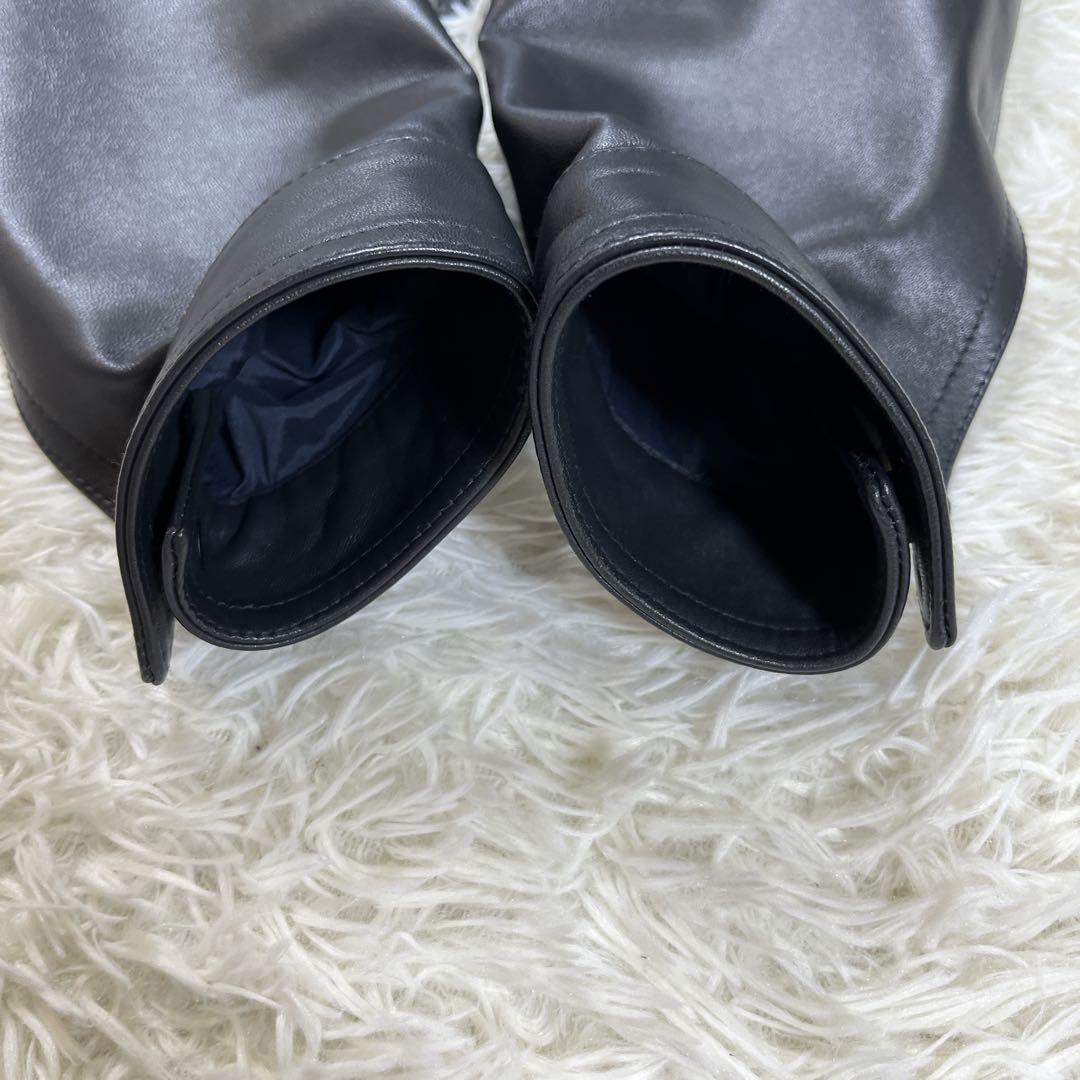 美品】エンメティ×マッキントッシュ 切替 ジャケット レザー デニム L