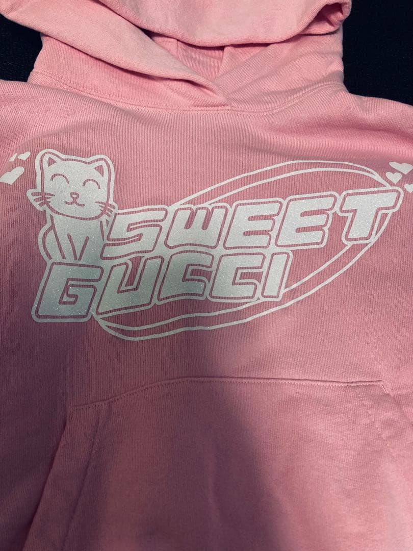 2025年製GUCCI xxsピンクパーカースウェットsnidel adidas - メルカリ