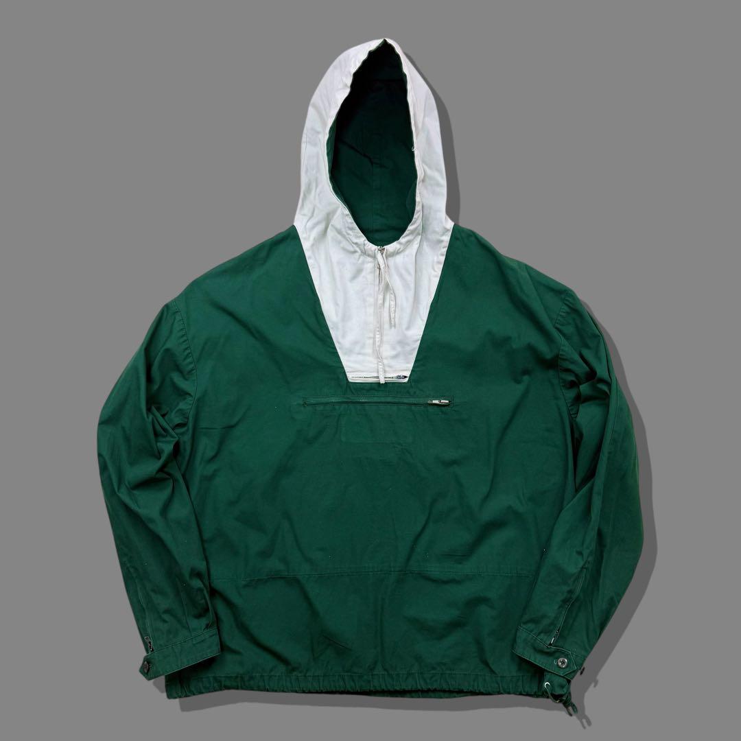 90s J.CREW ジェイクルー ツートンコットンアノラックパーカー