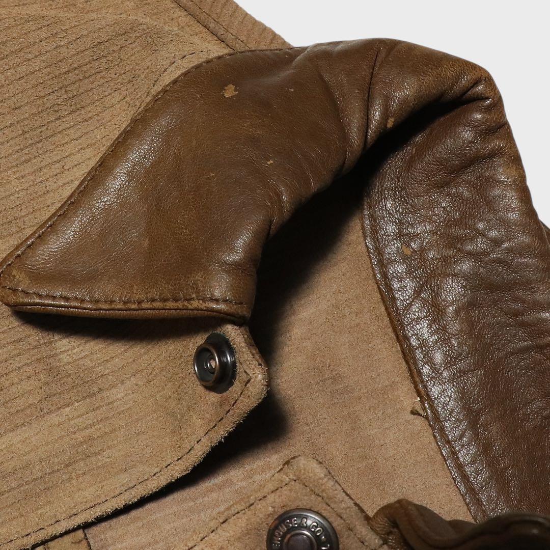 初期☆WAREHOUSE☆50s 3rd レザージャケット☆トラッカージャケット