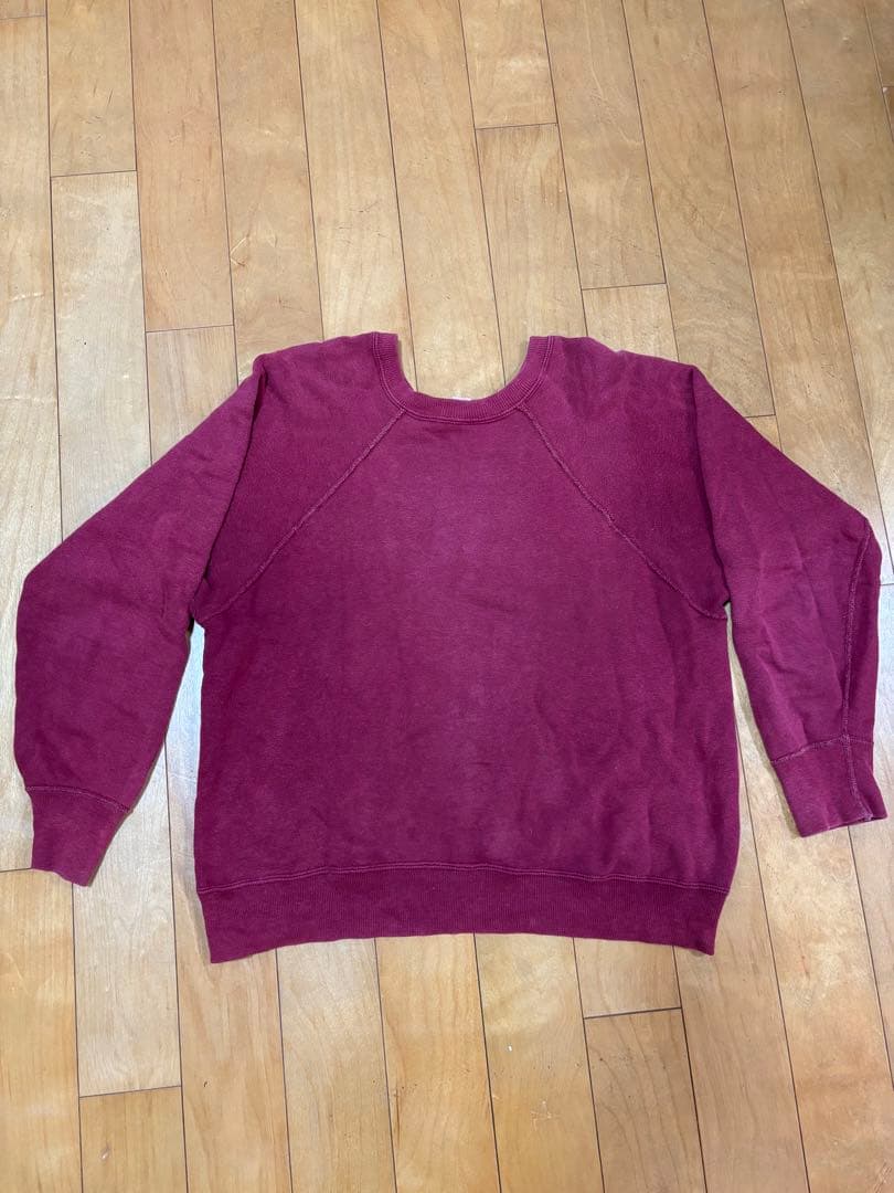 SPRUCE 60s ビンテージ ラグランスリーブ USA製 綿100％ M 60's~ SPRUCE スプルース ラグランスウェット SNOOPY CHARLIE BROWN