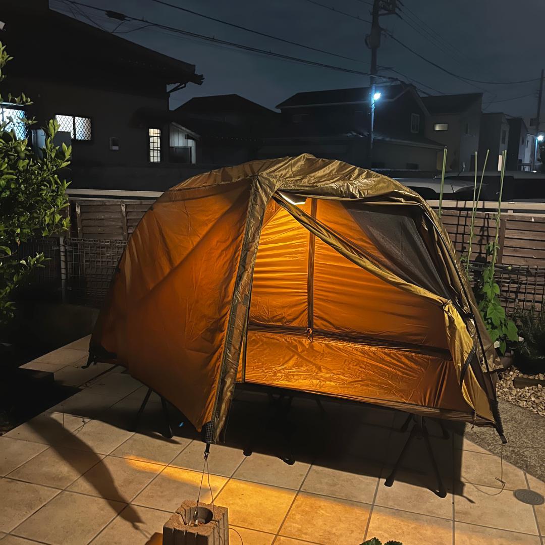 【1回使用】Hill Zero コットテント（Mサイズ）オリーブ Amazon.co.jp: Hill Zero コットテント一人用 コットテント 3WAYタイプ