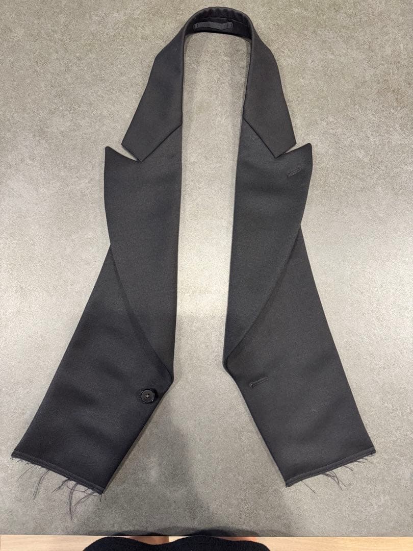 COMME des GARCONS HOMME PLUS 付け襟 COMME DES GARCONS HOMME PLUS - SS21 Polyester jacket with pointy