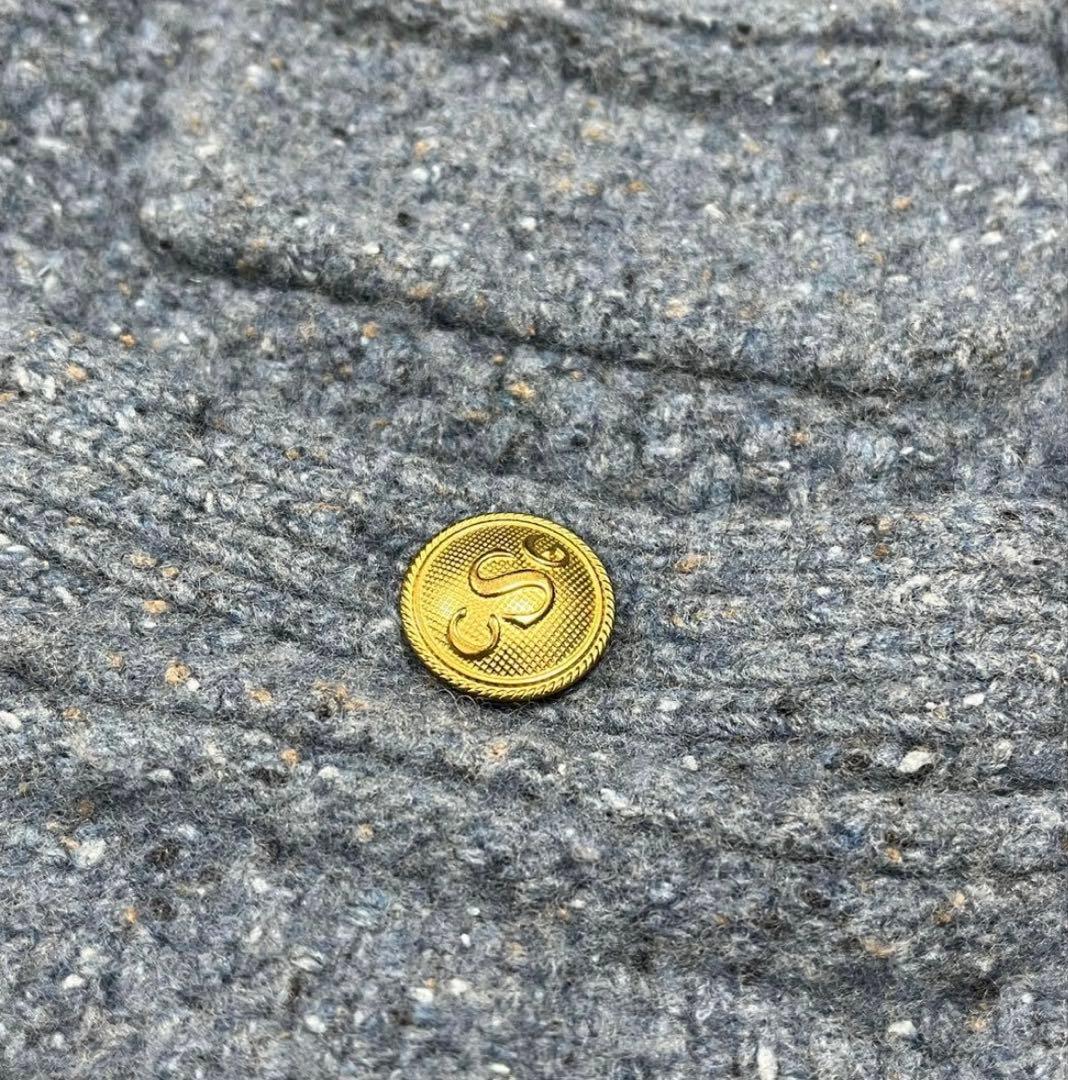 美品】カレンソロジー ニットベスト ブルー 金ボタン - メルカリ