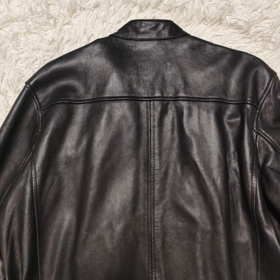 カルバンクライン シングルライダース 本革 革ジャン レザージャケット