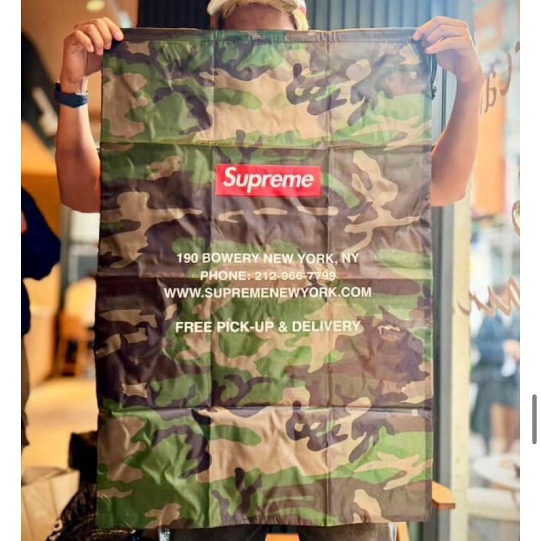 新品おまけ付／Supreme ノベルティ 25fw ステッカー ランドリーバッグ