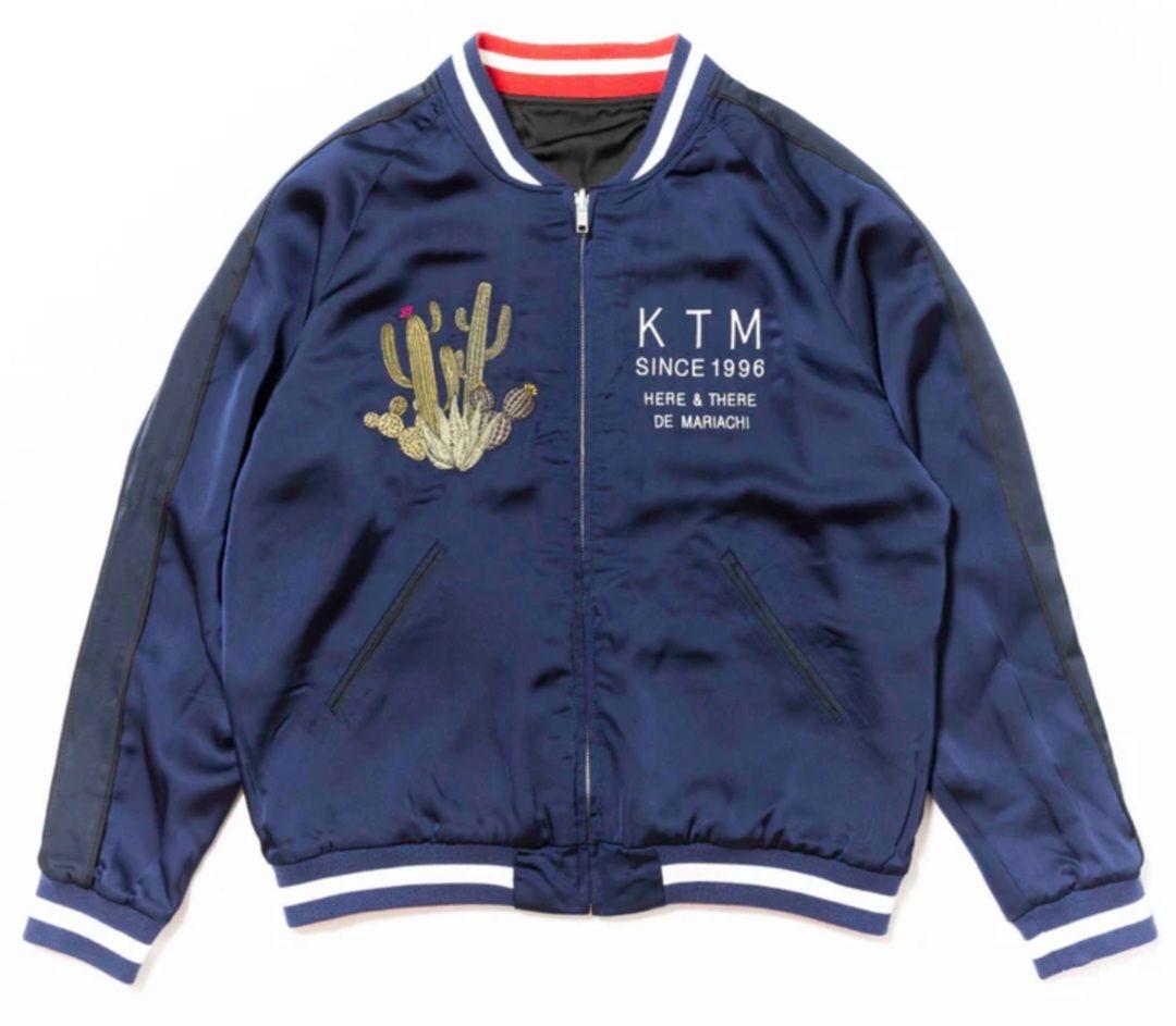 ケツメイシ×ピザーラコラボリバーシブルスカジャンXL ONE PIECE刺繍スカジャン クロスギルド リバーシブル XL 黒