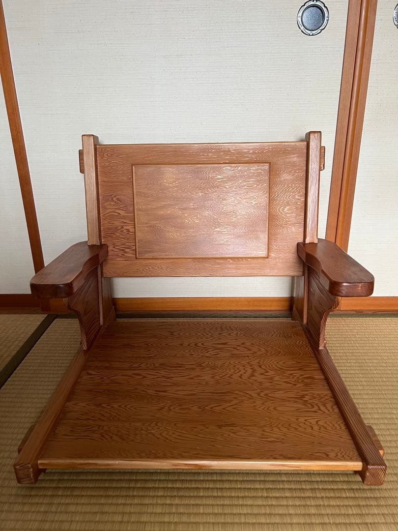 屋久杉　座椅子 芋迫美利 屋久杉『寛ぎの座椅子』単品 | 東京書芸館公式通販ウェブ