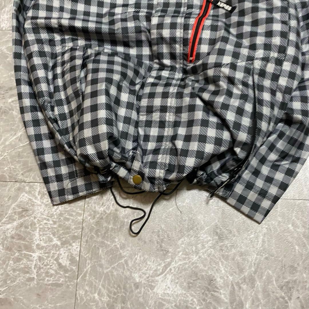 00s archive 短丈 shell jacket y2k テック チェック