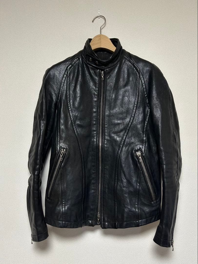 JACKROSE/ジャックローズ/ホースレザージャケット/size44/黒/馬革