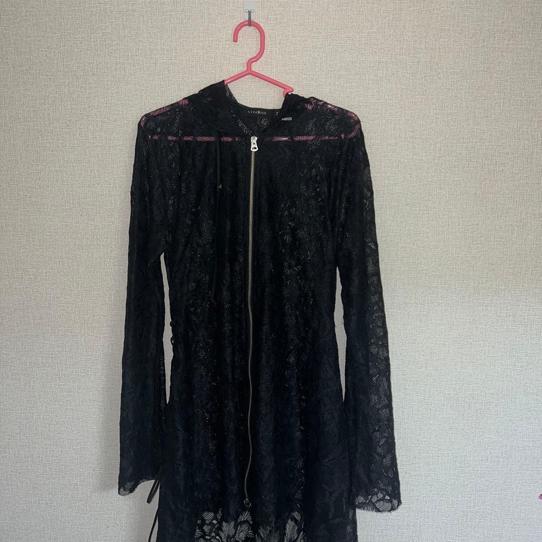 civarize レース カーディガン ブラック 黒 civarize レース カーディガン ブラック 黒 civarize レース