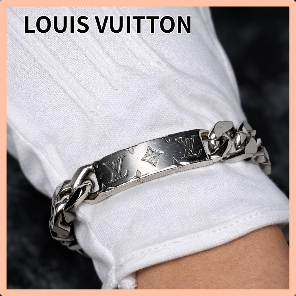 ルイヴィトン M62486　モノグラム チェーンブレスレット シルバー系 LOUIS VUITTON（ルイ・ヴィトン） M62486 メンズ チェーンブレスレット