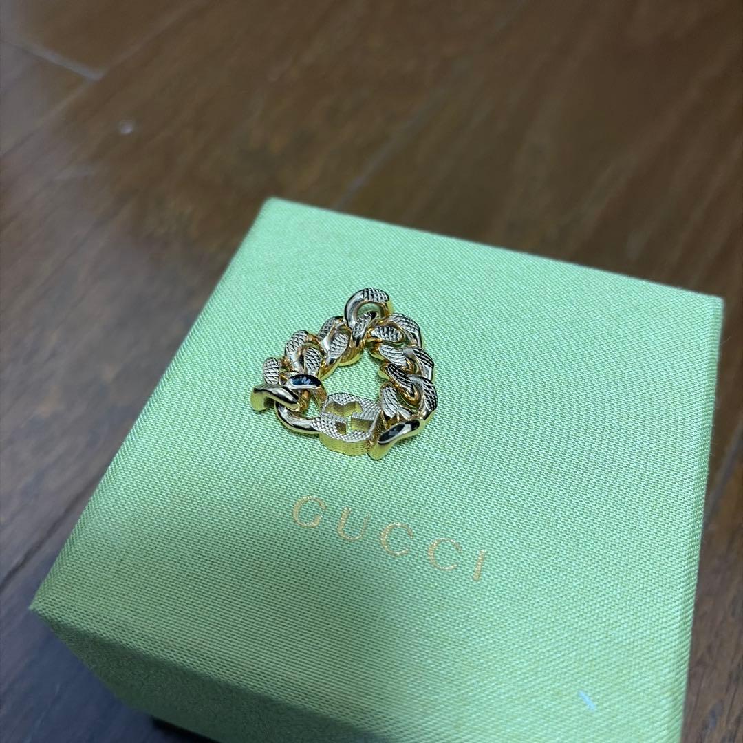 GUCCI インターロッキングG チェーン リング - メルカリ