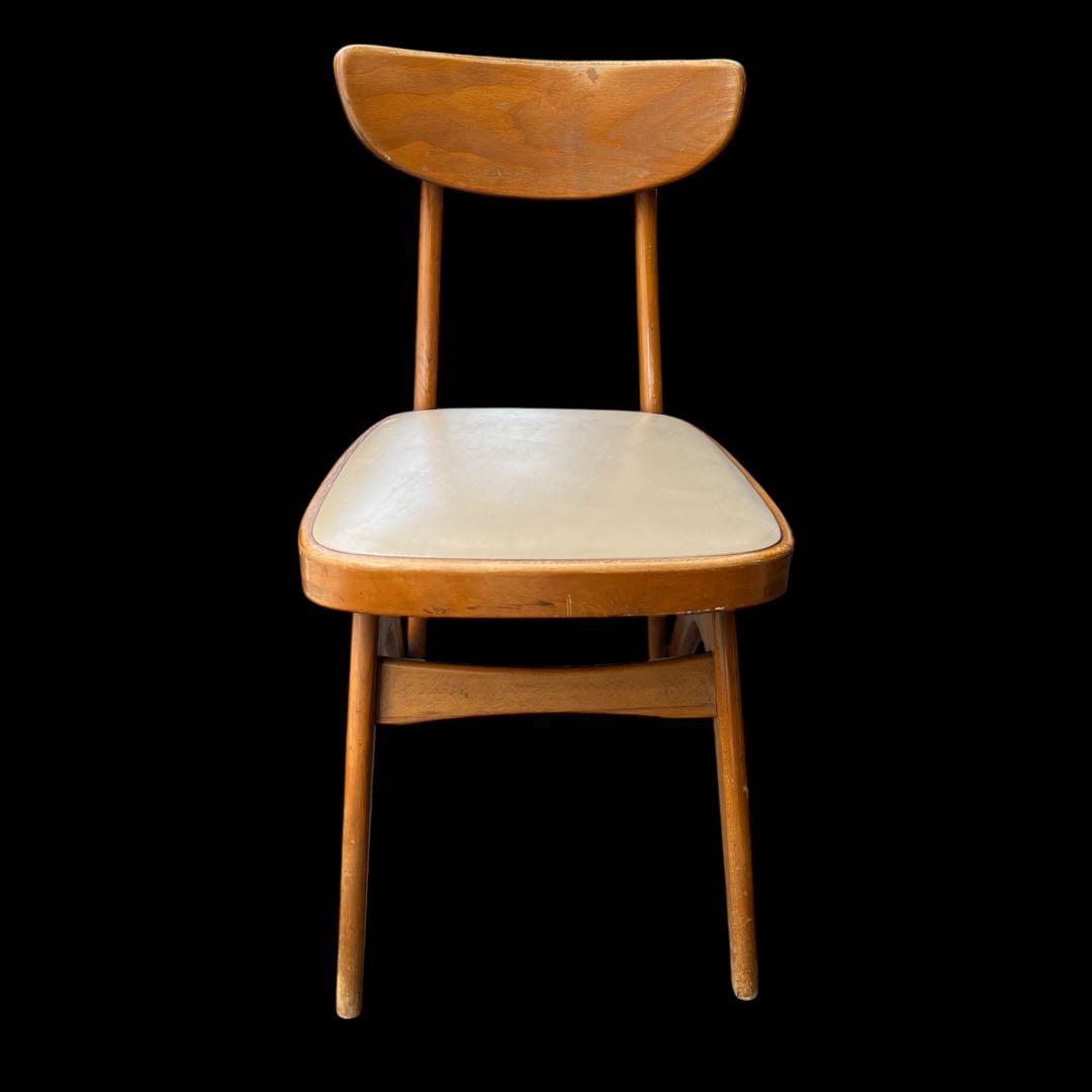 北欧レトロ オールドマルニ デルタチェア 無垢材 ベントウッドチェアー