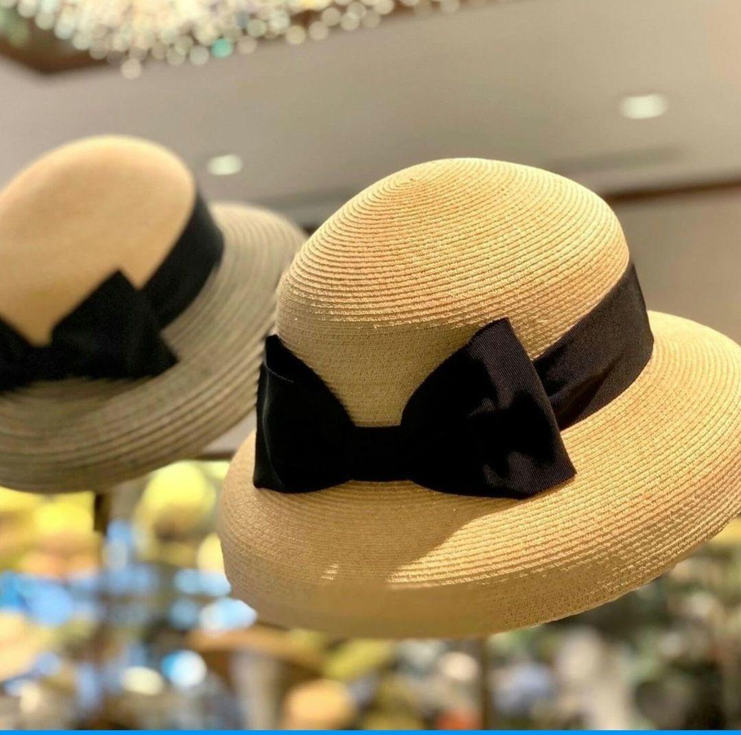 maxim マキシン カサブランカ リボンハット 麦わら帽子 ストローハット
