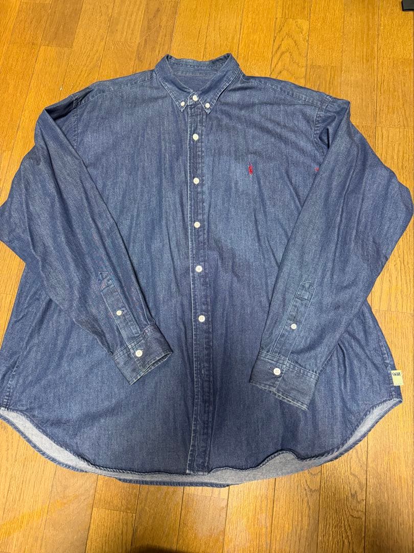 ssz 流鏑馬　シャツ　beams Mサイズ BEAMS SSZ 流鏑馬SHIRT-OXFORD STRIPE 品相: 95%new up 無配件尺寸:L