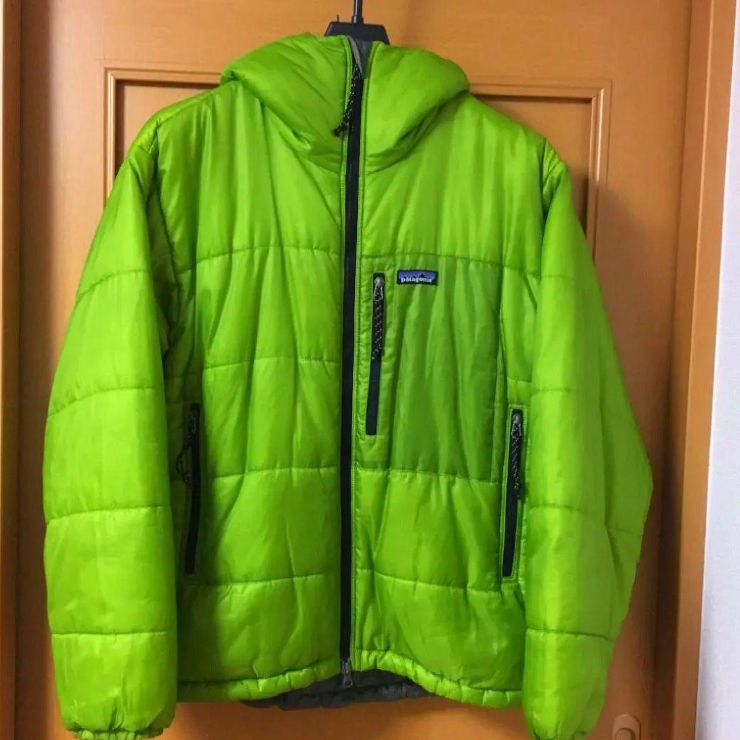 美品 patagonia 2002 ダスパーカ ゲッコーグリーン 収納袋付完品
