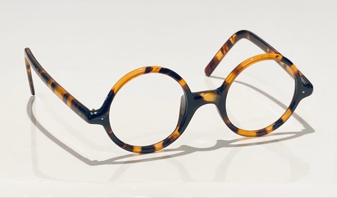 本べっ甲　ラウンド型眼鏡 Cultured Turtle｜大澤鼈甲