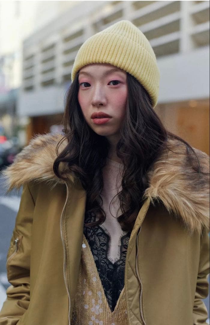 ZARA ザラ フェイクファー襟 ボンバージャケット 今期 人気 新品 M