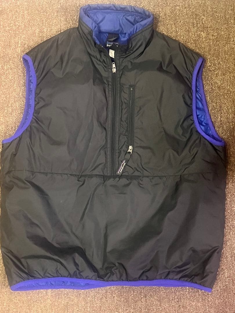 patagonia パフボールベストSサイズ 黒/紫　ほぼ未使用 00年製 patagonia Puffball Vest 黒青 L 00s パタゴニア パフボール