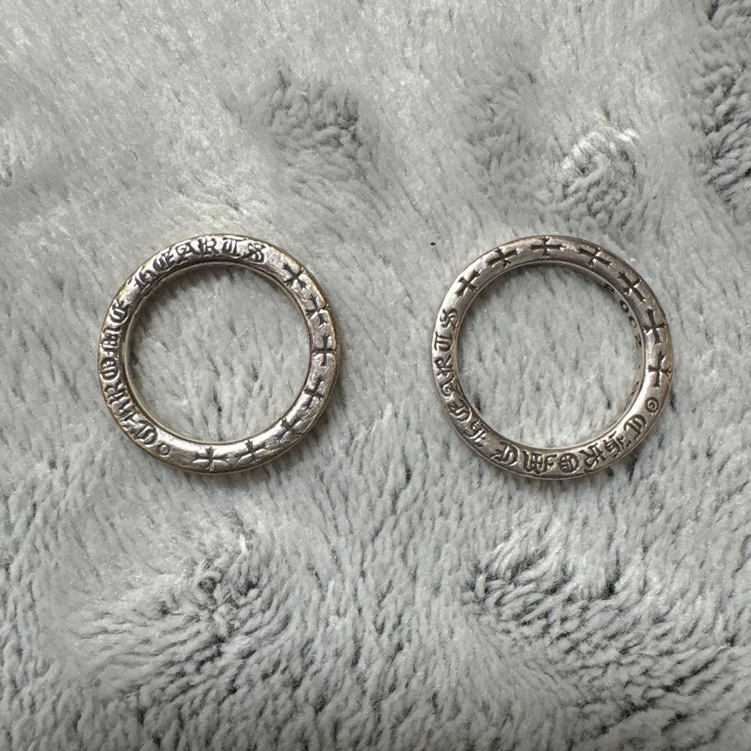 クロムハーツペアリング　NTFL クロムハーツ NTFLリング ペア ダイヤ&ブラックダイヤ パヴェカスタム