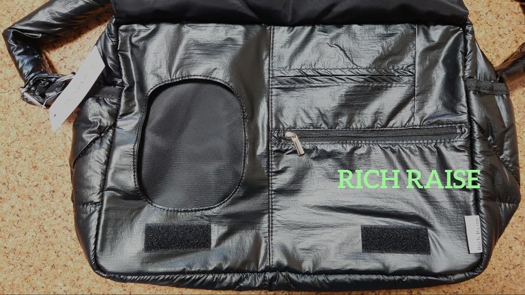 新品未使用】完売品 リッチレイズ マザーズバッグ ブラック - メルカリ
