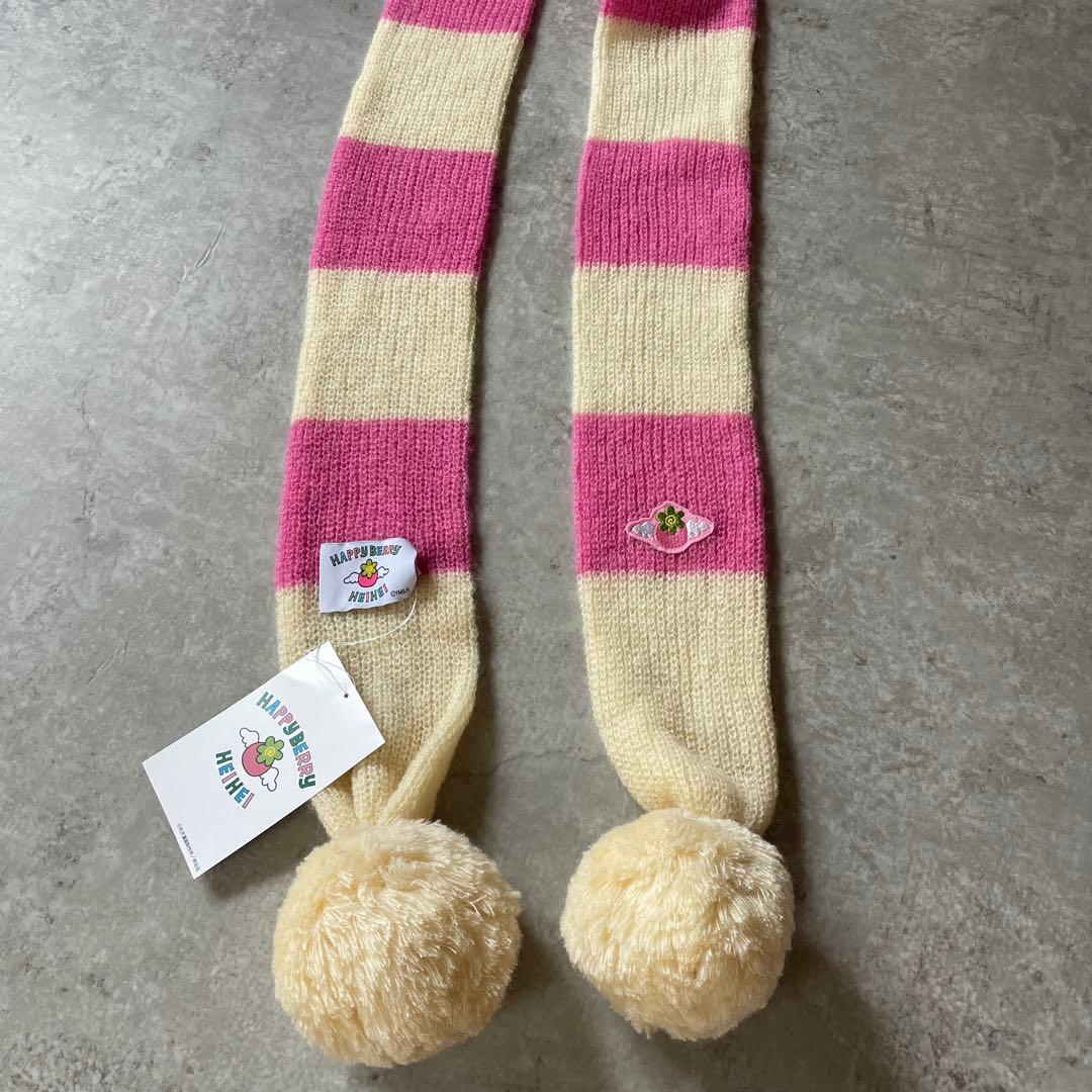 新品未使用 HEIHEI ハッピーベリー マフラー ピンク パラキス 矢沢あい