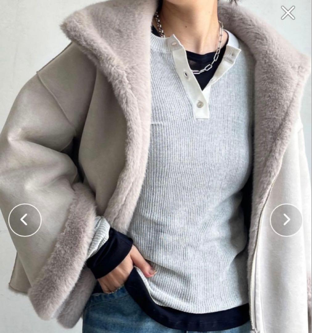 美品】BARNEYS NEW YORK フェイクファーショートブルゾン - メルカリ