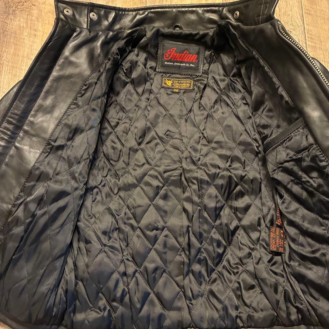 美品】38inch インディアン モーターサイクル シングル ライダースの
