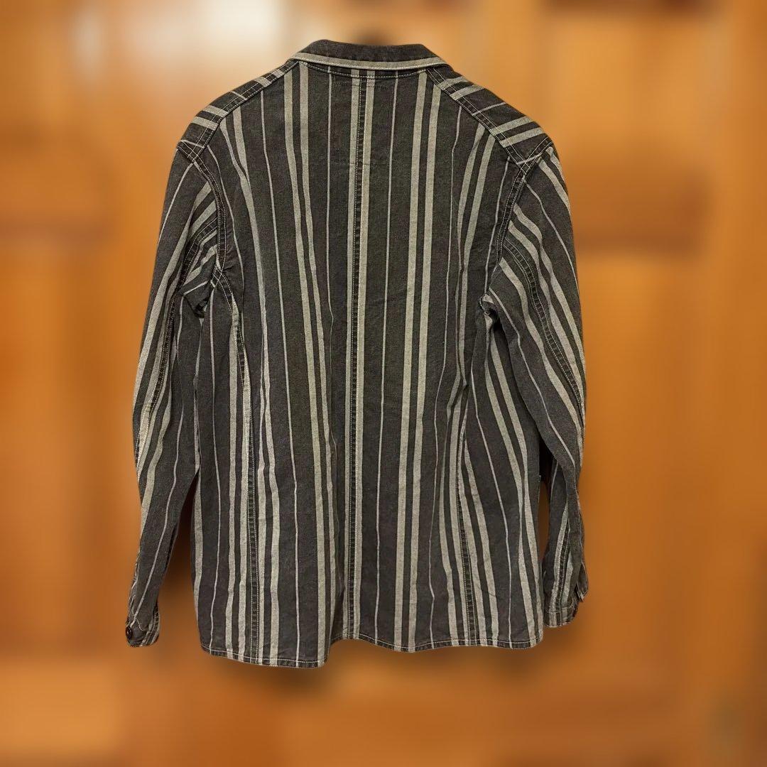 FURTHUR ストライプ カバーオール Mサイズ - メルカリ