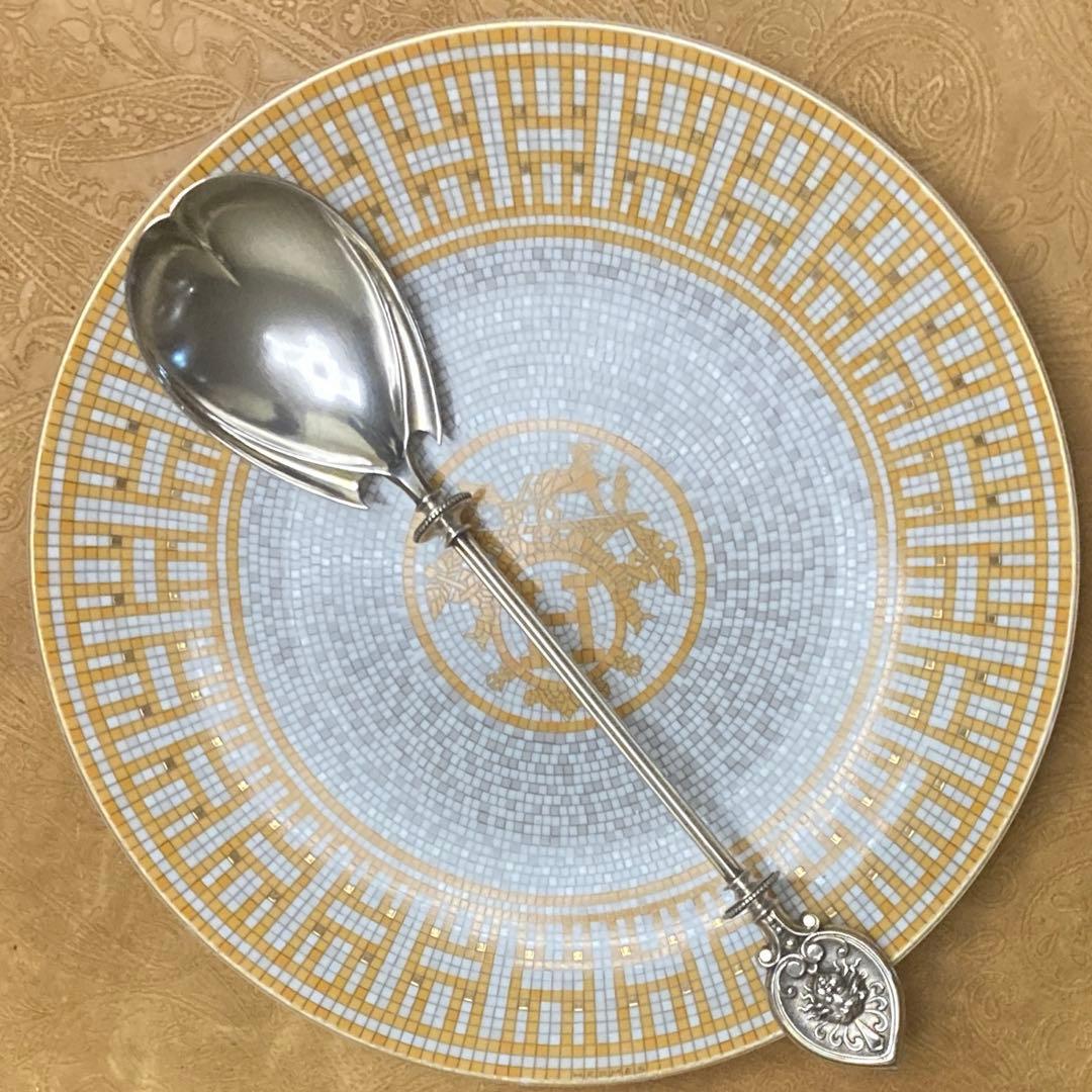 【純銀/約73g】ドイツ スプーン/22.5cm【マスカロン】 純銀/約73g】ドイツ スプーン/22.5cm【マスカロン】 純銀/約73g