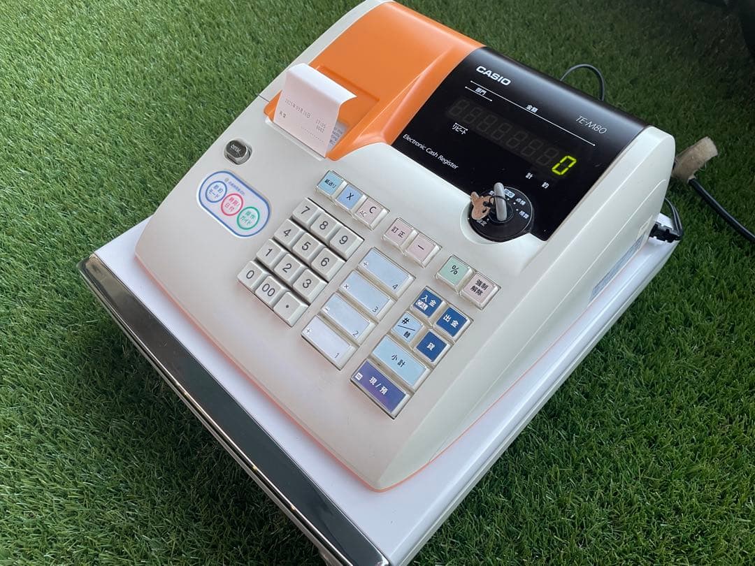 CASIO TE-M80 レジスター ホワイト/オレンジ CASIO TE-M80 レジスター ホワイト/オレンジ CASIO TE-M80 レジスター