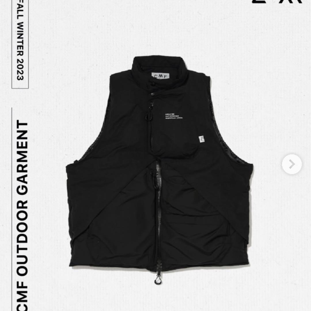 【CMF OUTDOOR GARMENT】OVERLAY DOWN VEST CMF Outdoor Garment Men's Overlay Down Vest in Black CMF Comfy