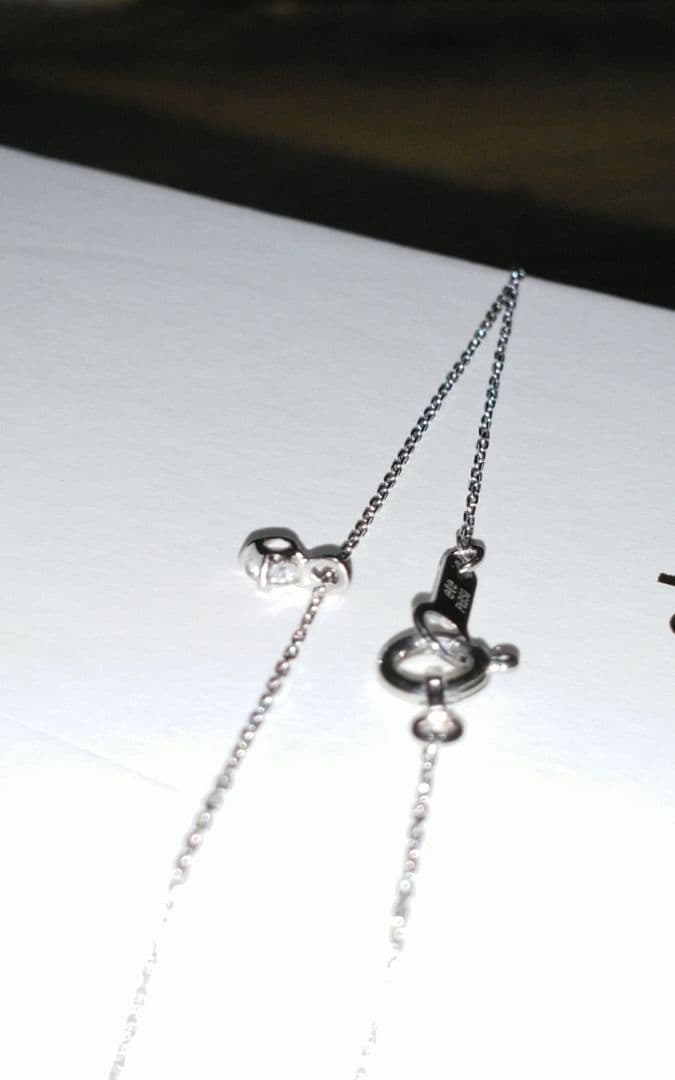 ete　 ネックレス ブライト　プラチナ 0.06ct