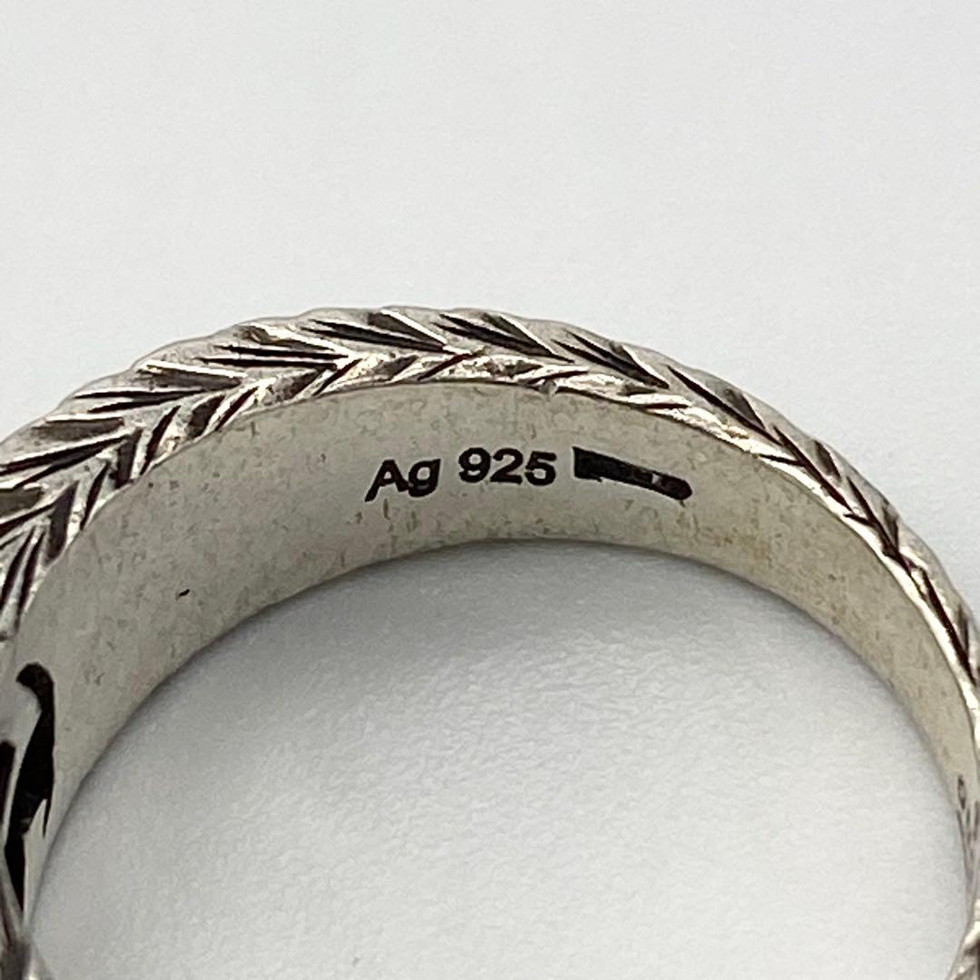 GUCCI リング 指輪 インターロッキング シルバーリング アラベスク 13