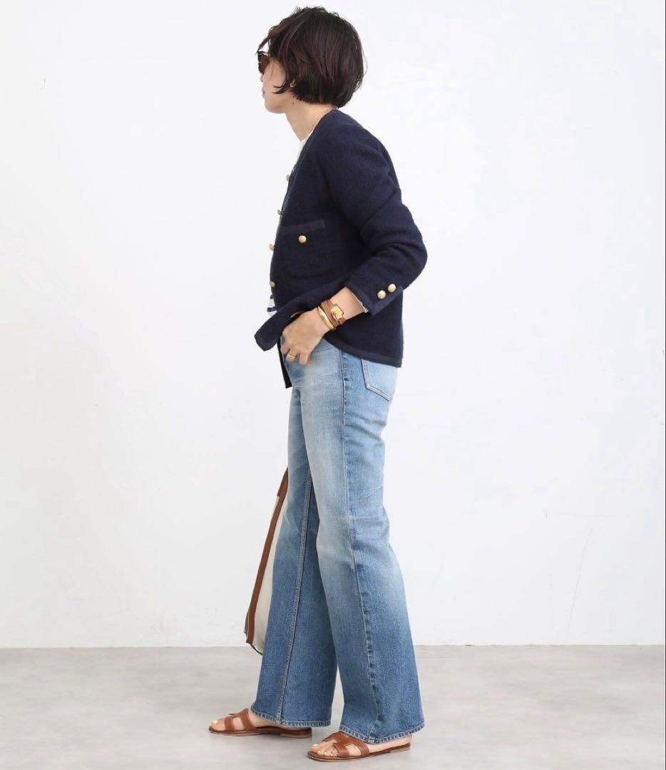 Deuxieme Classe tweed Vネック ジャケット - メルカリ