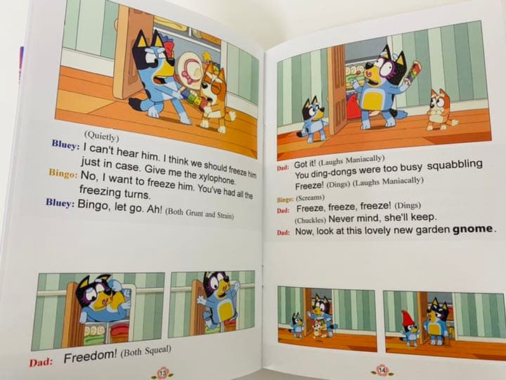 ブルーイ 台本版英語絵本 Bluey 音源付 動画付 マイヤペン対応