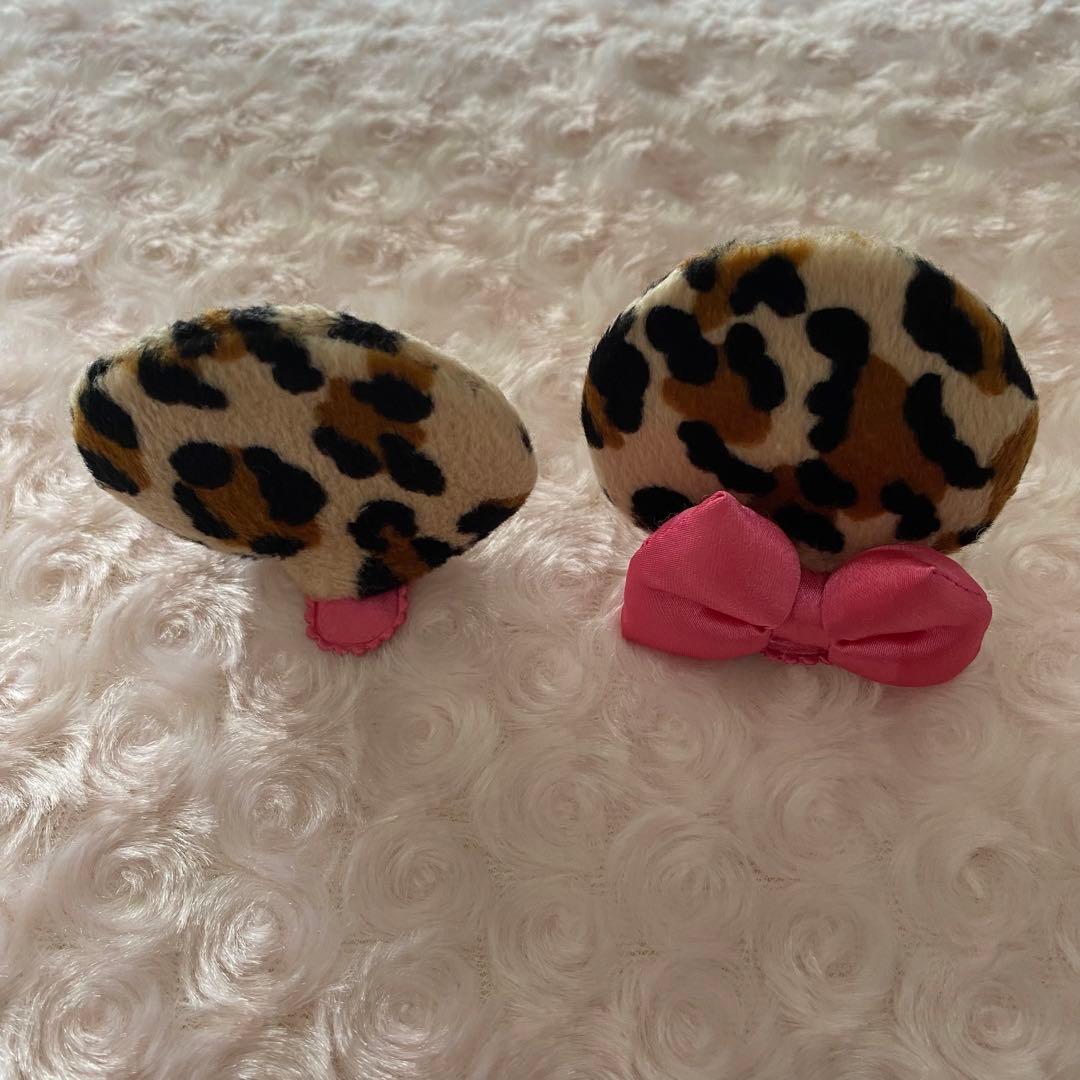 ミニーちゃん ヘアピン ヒョウ柄 パッチンピン - メルカリ