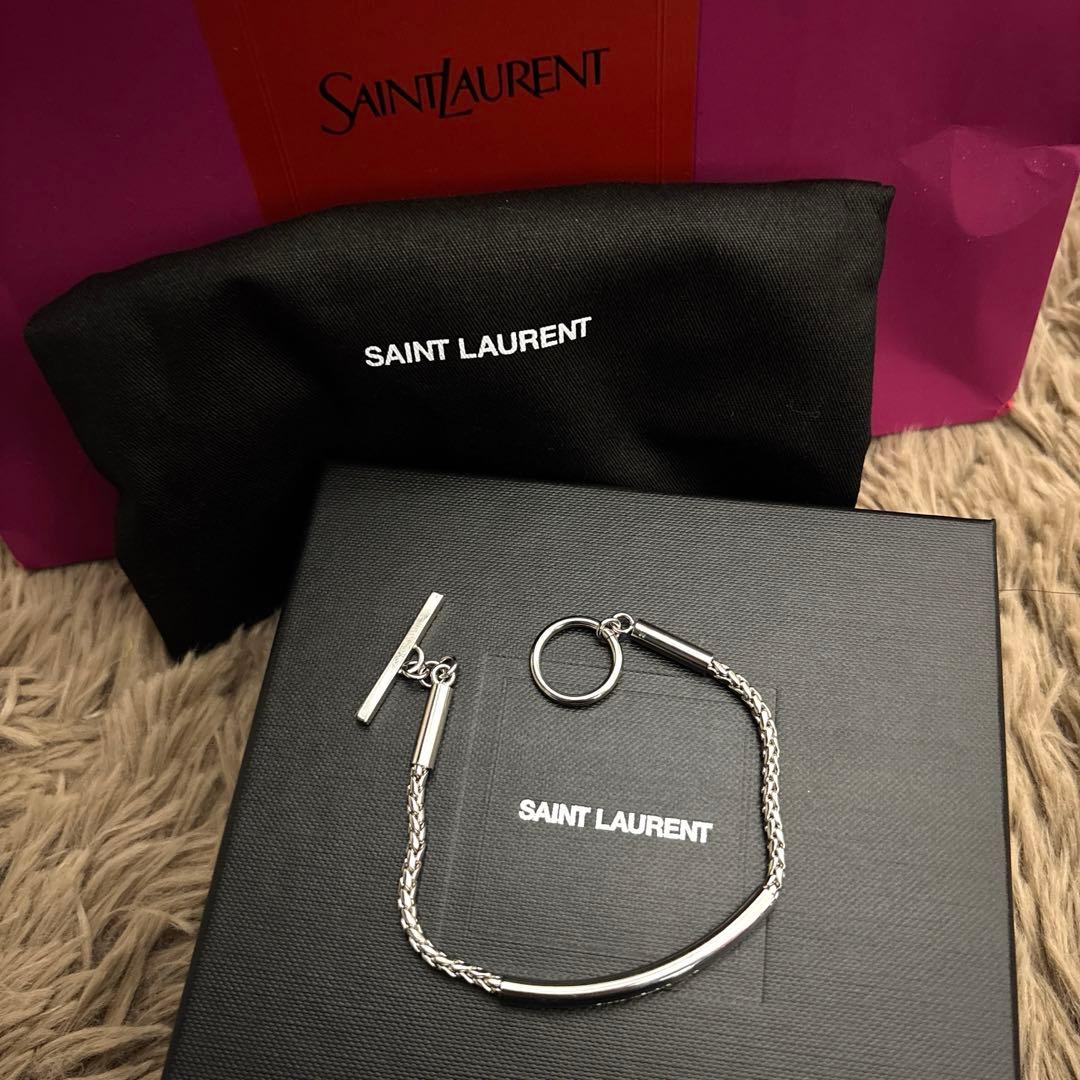 サンローラン チューブチェーンブレスレット（メタル） Sサイズ - メルカリ