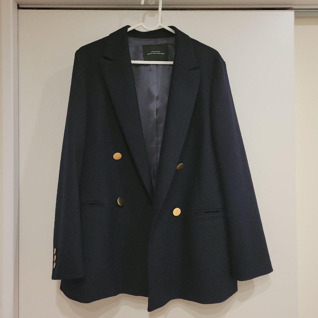 美品】green label relaxing／メランジツイルダブルジャケット - メルカリ