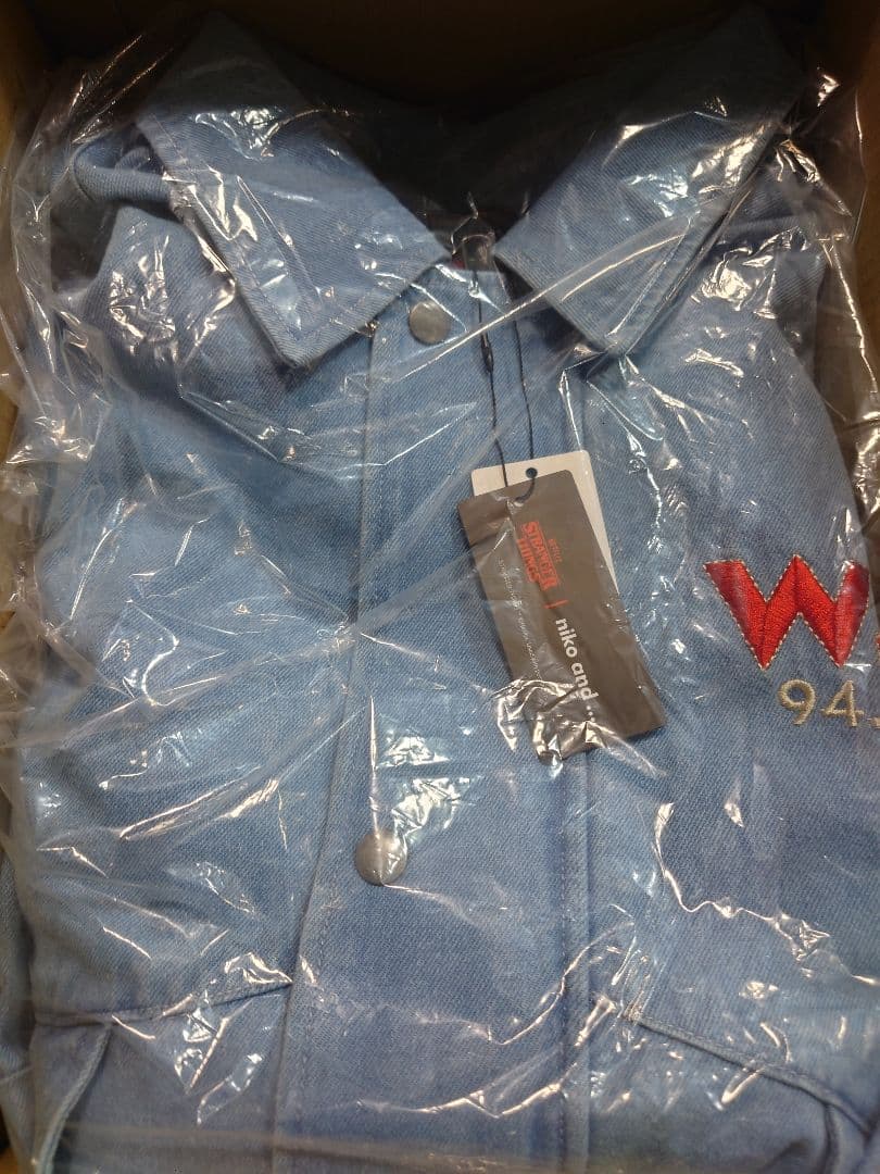 М STRANGER THINGS コラボデニムブルゾン ライトブルー - メルカリ