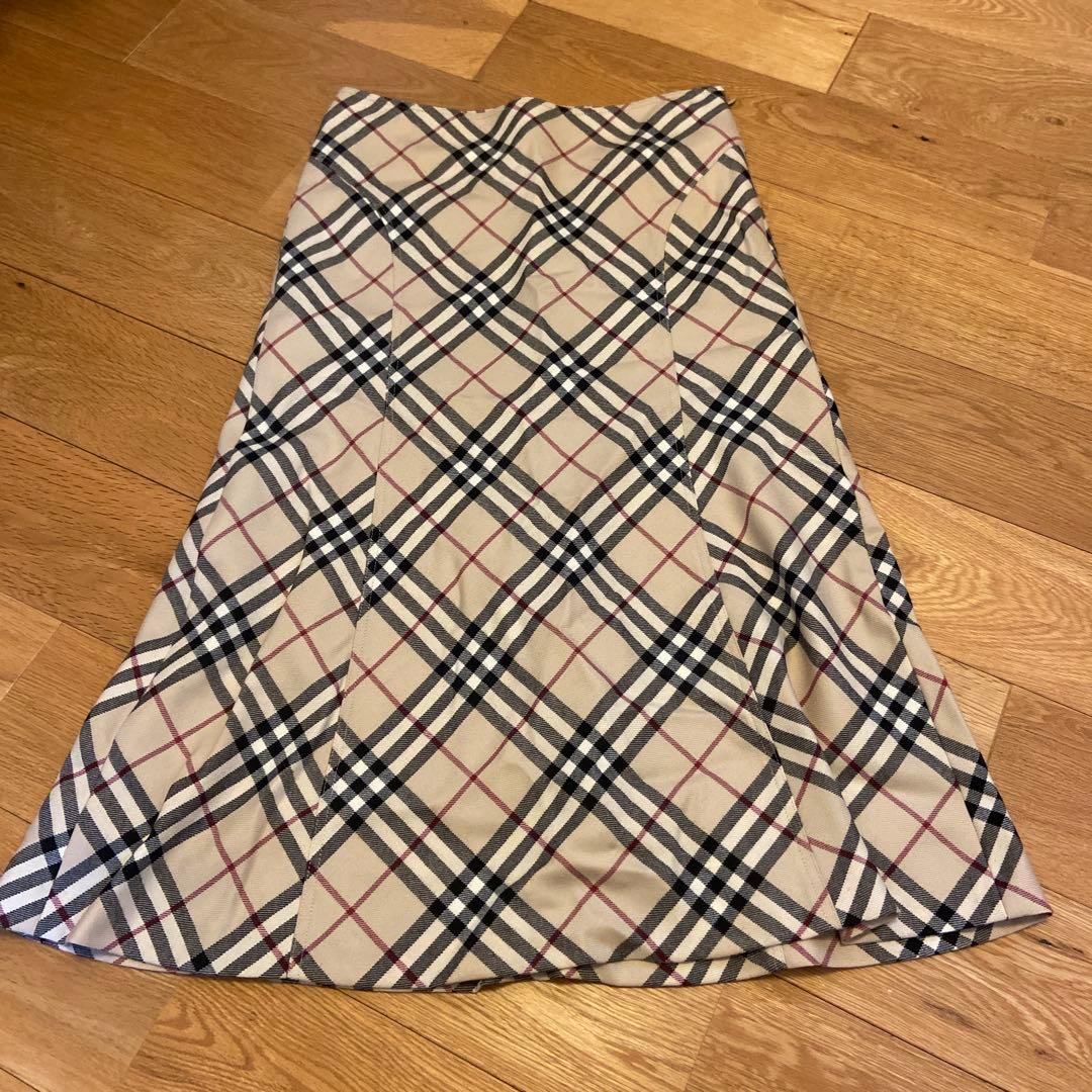 Burberrys チェック柄 プリーツスカート 38 - BURBERRY ブルーレーベル