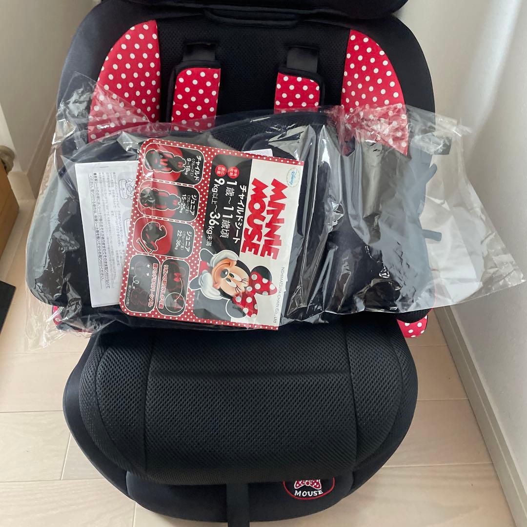 ミニーマウス チャイルドシート ジュニアシート 取扱説明書付き B-193