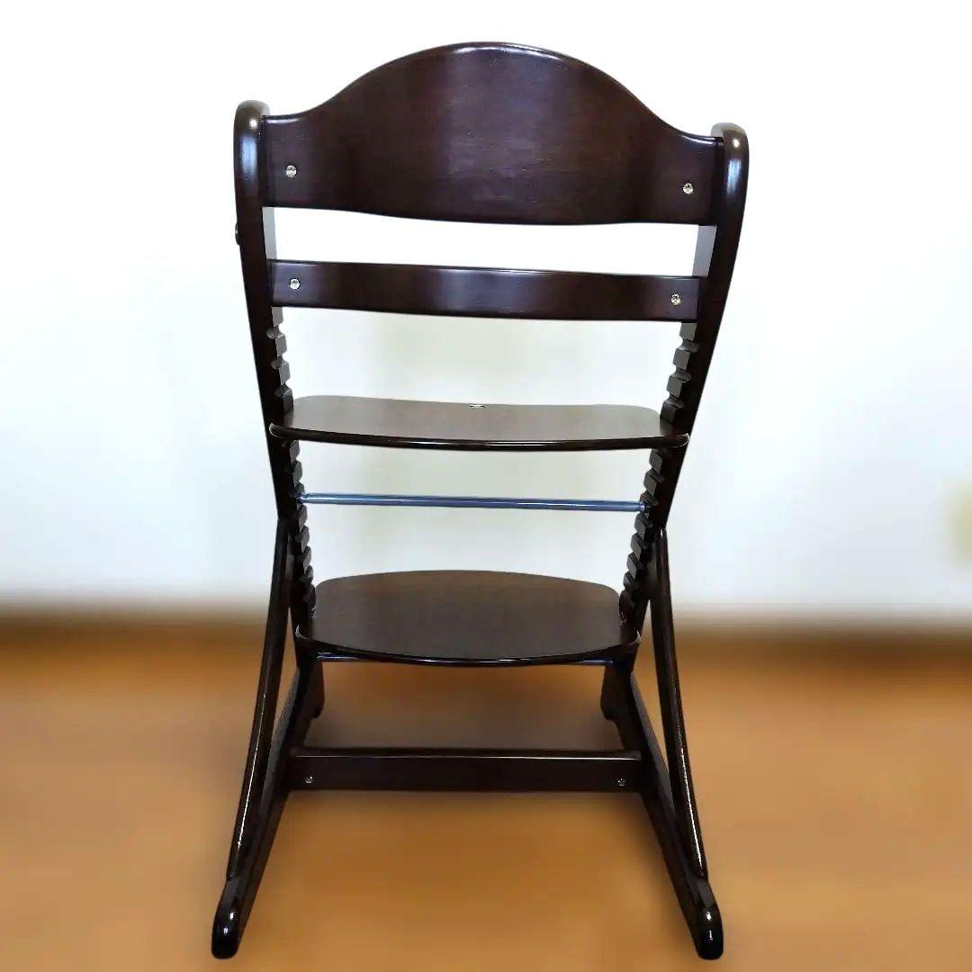 大和屋 すくすくチェア イーエヌ ベビーチェア ダークブラウン - メルカリ